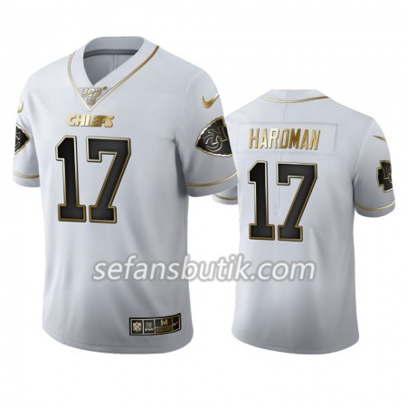 Kansas City Chiefs Tröjor Mecole Hardman 17 Nike Vit Golden Edition - Herr Kansas City Chiefs Tröjor Mecole Hardman 17 Nike Vit Golden Edition - Herr